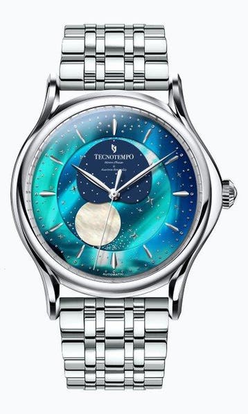 Tecnotempo - Automatic Moon Phase & Aurora Borealis, Nieuw