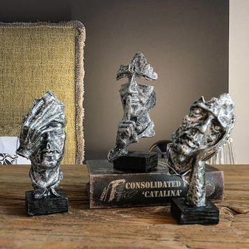 sculptuur, Limited Edition Set of Three Abstract Thinker, Antiek en Kunst
