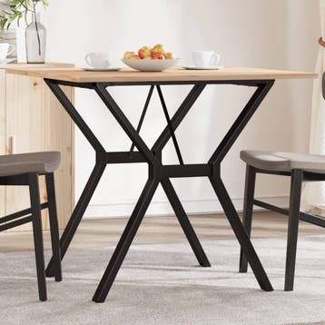 vidaXL Eettafel Y-frame 80x80x75 cm massief grenenhout en, Verzenden, Nieuw
