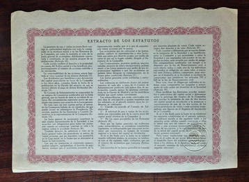 Spanje. 50 Peseta - 1928 - Compañia Espagñola de Minas del