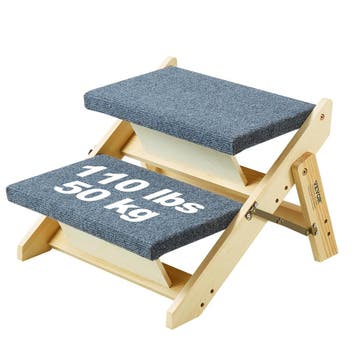 Huisdiertrap 2-in-1 hout | 40% korting, retour deal, Dieren en Toebehoren, Verzenden, Zo goed als nieuw