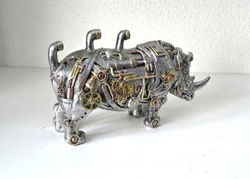 Saladin Buru - Beeld, Rhinoceros - 32 cm - hoogwaardig resin