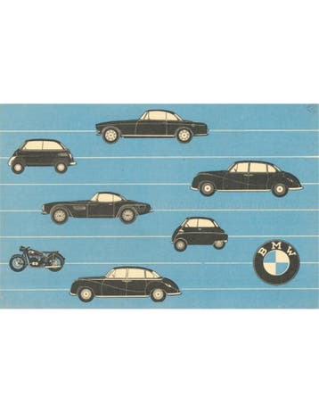 1958 BMW PROGRAMMA BROCHURE NEDERLANDS
