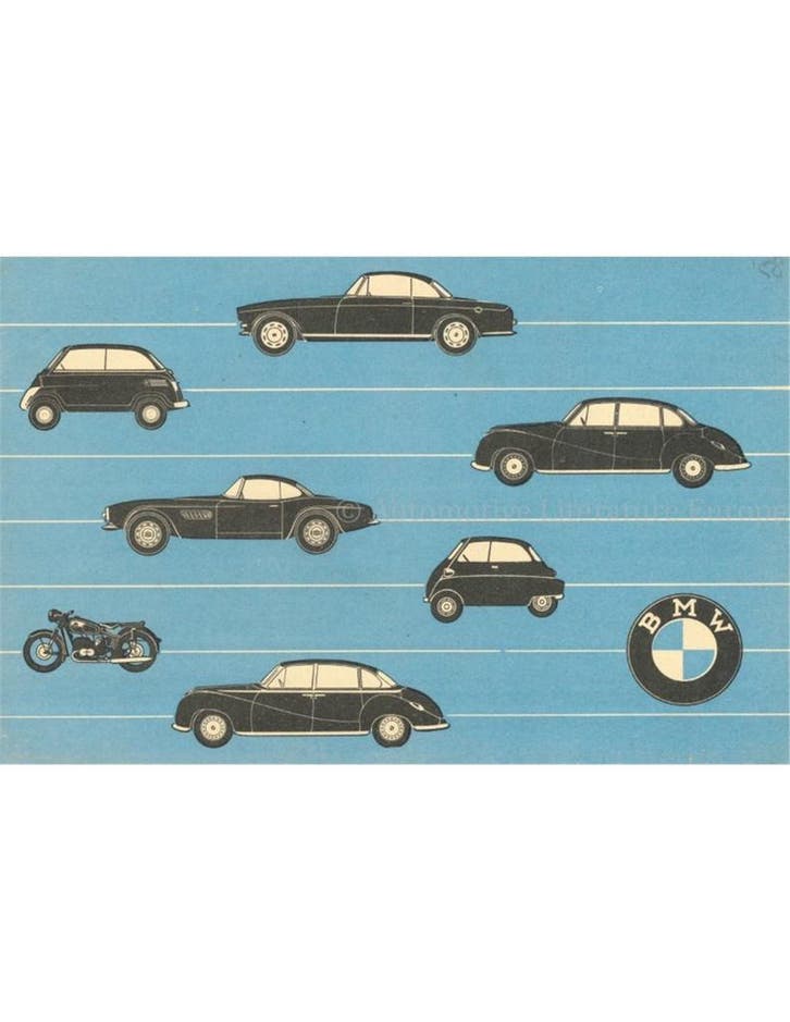 1958 BMW PROGRAMMA BROCHURE NEDERLANDS, Livres, Autos | Brochures & Magazines
