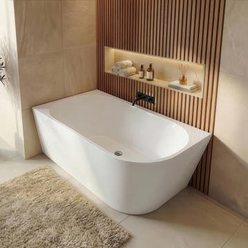 Ligbad Isia  170 x 78 x 60 cm Hoekbad wit rechts, Verzenden, Nieuw