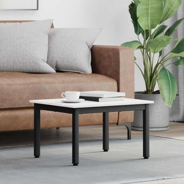 vidaXL Salontafel Wit 60 x 50 x 36 cm Massief grenenhout, Verzenden, Nieuw