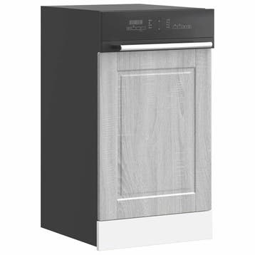vidaXL Vaatwaspaneel Porto 45x1,5x57cm bewerkt hout grijs, Verzenden, Nieuw
