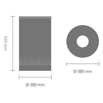 Brabantia Wasmand - met Deksel - 60 l - White / Kurken, Verzenden, Zo goed als nieuw