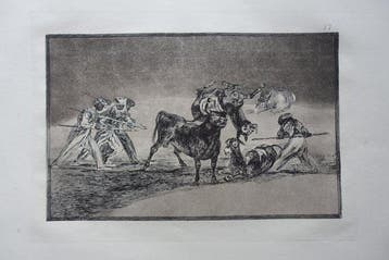 Francisco De Goya (1746-1828) - La Tauromaquia Blatt #17