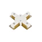 1-Fase Rails - X-vorm Connector - Wit, Verzenden