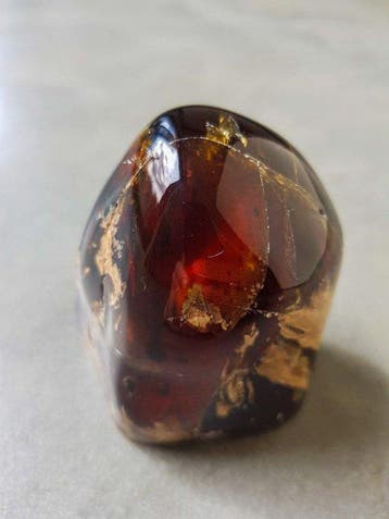 Amber Authentieke blauwe amber barnsteen (AAA kwaliteit) -, Antiek en Kunst