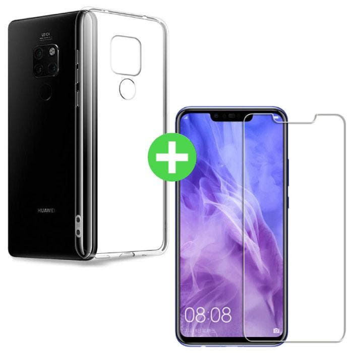 Huawei Mate 20 Pro Transparant TPU Hoesje + Screen Protector, Telecommunicatie, Mobiele telefoons | Hoesjes en Screenprotectors | Overige merken