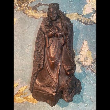 Figuur - Madonna met Kind - 50 cm - Hout