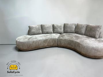 NIEUWE OVERSTOCK organische bouclé zetel – uniek design en u, Verzenden