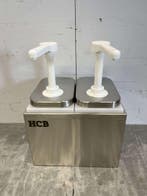 HCB inox Double Sauce Bar Sauce Pump Sauce Dispenser 2 x 2, Verzenden