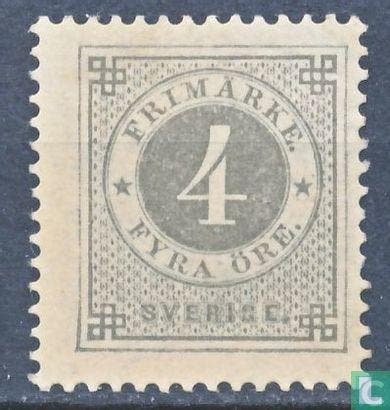 Zweden - Cirkel met cijfer - 1879, Postzegels en Munten, Postzegels | Europa | Overig, Postfris, Verzenden