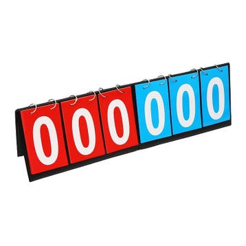 Scorebord Inklapbaar - 0 tm 999 - Rood met Blauw, Verzenden, Nieuw