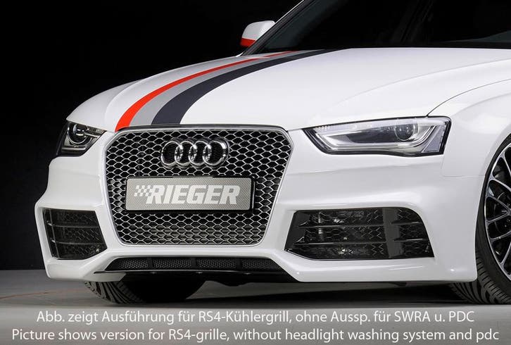 Rieger voorbumper | A4 (B8/B81): 01.12- (vanaf Facelift) - L, Autos : Pièces & Accessoires, Carrosserie & Tôlerie, Envoi