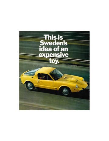 1969 SAAB SONETT V4 BROCHURE ENGELS