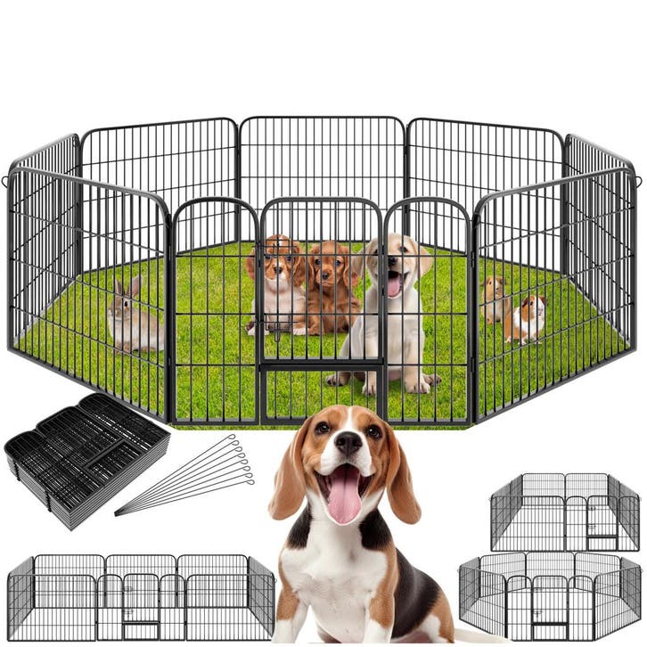 Puppyren 8-hoekig - 60 cm, Animaux & Accessoires, Maisons pour chiens, Envoi