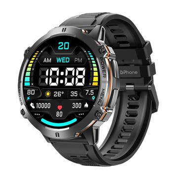 DrPhone ChronaX Max Rugged Smartwatch – 1.73” AMOLED – 100, Verzenden, Nieuw