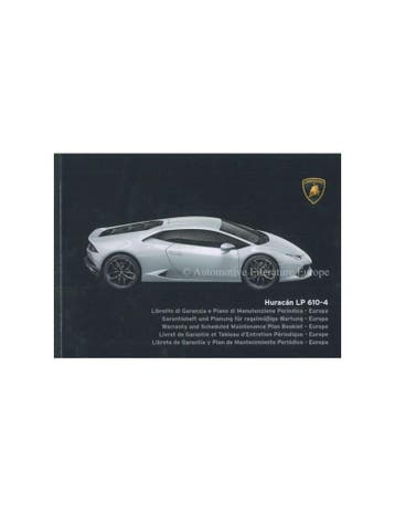 2014 LAMBORGHINI HURACAN LP 610-4 GARANTIE & ONDERHOUD, Ophalen of Verzenden