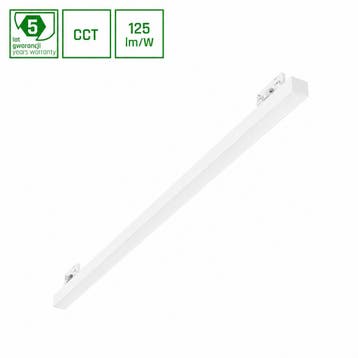 Spectrum 3-Fase Railarmatuur 150cm Power & CCT Switch Wit, Verzenden, Nieuw, Metaal, Overige fittingen