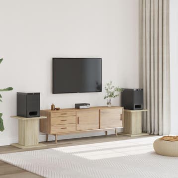 vidaXL Speakerstandaards 2 st 30x30x40 cm bewerkt hout, Verzenden