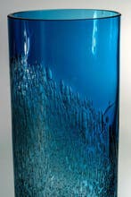 Schott Zwiesel - Vase - Vase bleu - hauteur 22,5 cm - Verre, Antiek en Kunst, Antiek | Glaswerk en Kristal