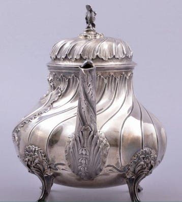 Cafetière - Argent 950 - cafetière en argent française, Antiquités & Art