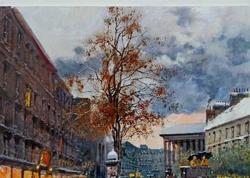 Francesco Tammaro (1939) - Snow in Paris - Belle Epoque
