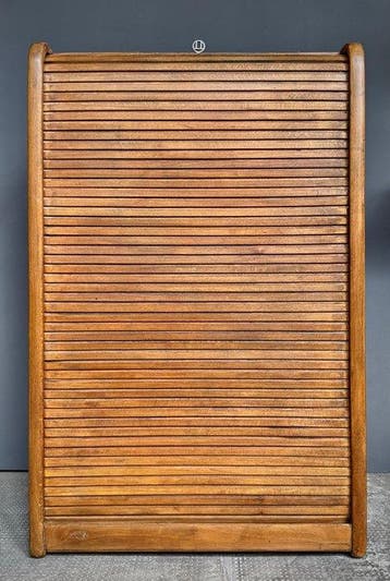 Armoire - armoire de bureau à rideau roulant - Bois de