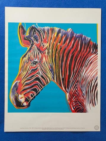 Andy Warhol - Endangered Species: Grevys Zebra, 1983.