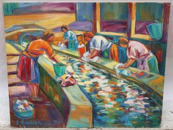 Juan Mendoza Marruedo (1929) - Les lavandières - NO RESERVE