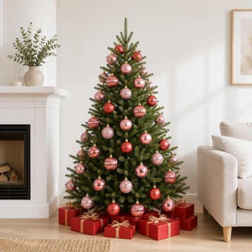 vidaXL Kerstballenset 75 st Roze en rosé 6 cm Polystyreen, Verzenden, Nieuw