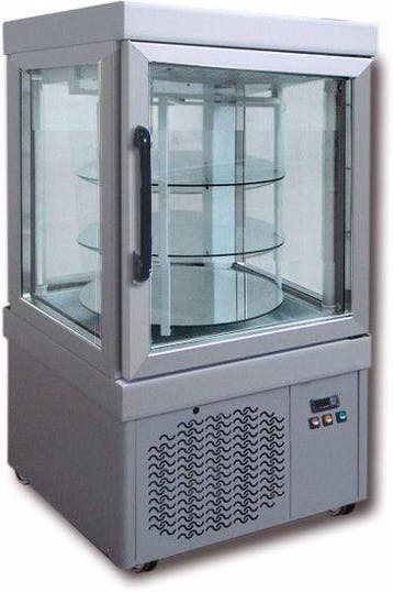 Gebaksvitrine | 210L | Grijs | 0°C/+10°C | 3 Schappen, Verzenden