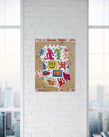 AIIROH - Escape From The Museum - Collage By Keith Haring