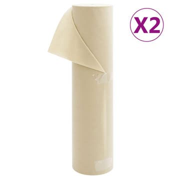 vidaXL Vliesdoek voor planten 2 rollen 70 g/m² 50x1,6 m, Verzenden, Nieuw