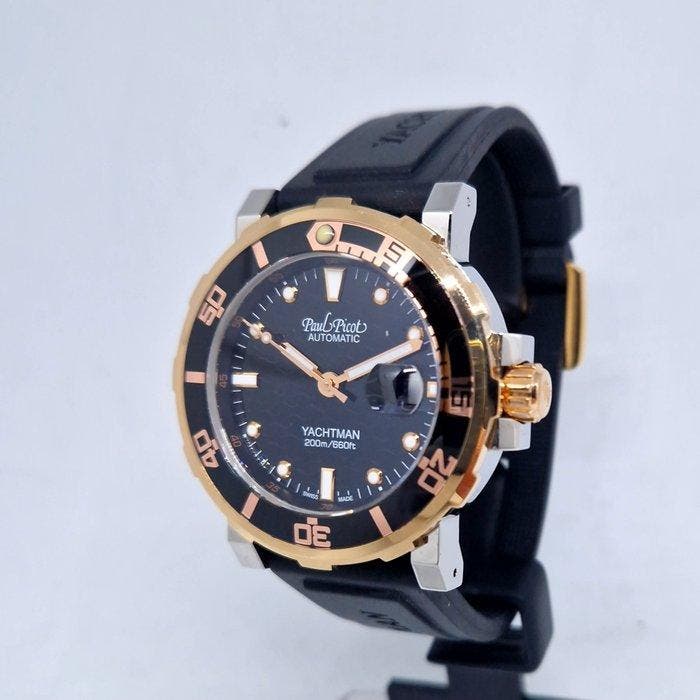 Paul Picot - Yachtman III Date P1151 - Heren - 2020+, Handtassen en Accessoires, Horloges | Heren