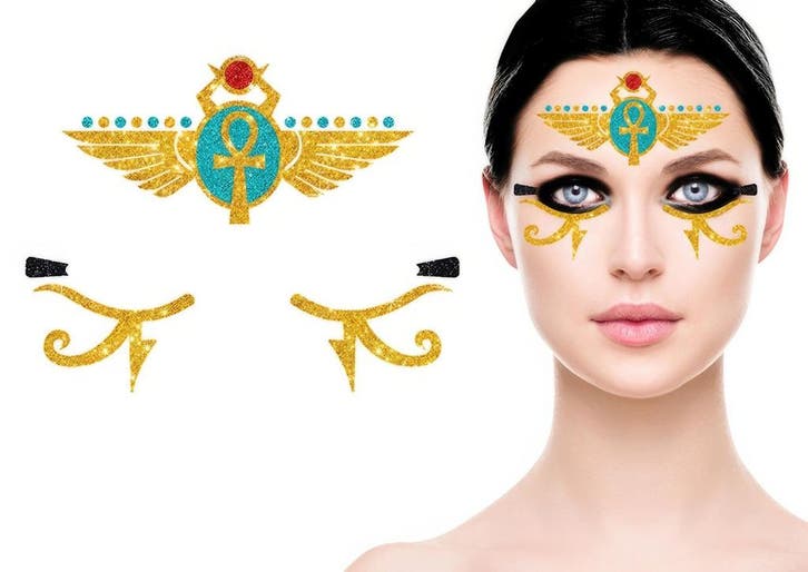 Gezicht Stickers Egypte, Hobby & Loisirs créatifs, Articles de fête, Envoi