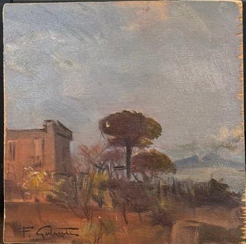 Francesco Galante (1884-1972), Attr. - Veduta di Napoli