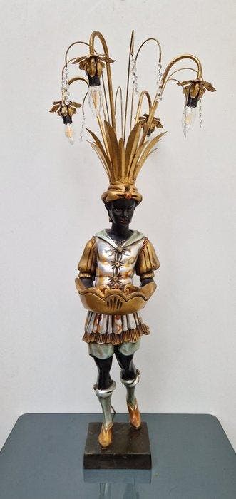 Candelabra vloerlamp - Verguld, Resin - Polychrome, Metaal,