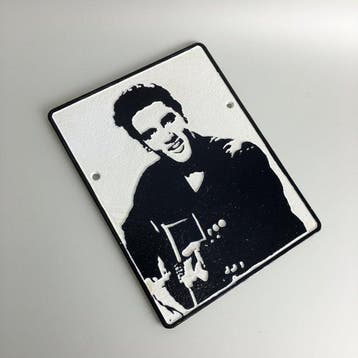 Elvis Presley - Gietijzeren bord