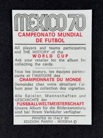 1970 Panini Mexico 70 World Cup, - History: Puskas 1954 - 1, Nieuw