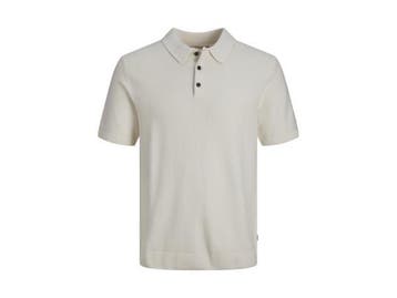 Veiling - Jack &amp; Jones Sandri Knit Polo Cloud Dancer - M, Vêtements | Hommes, T-shirts