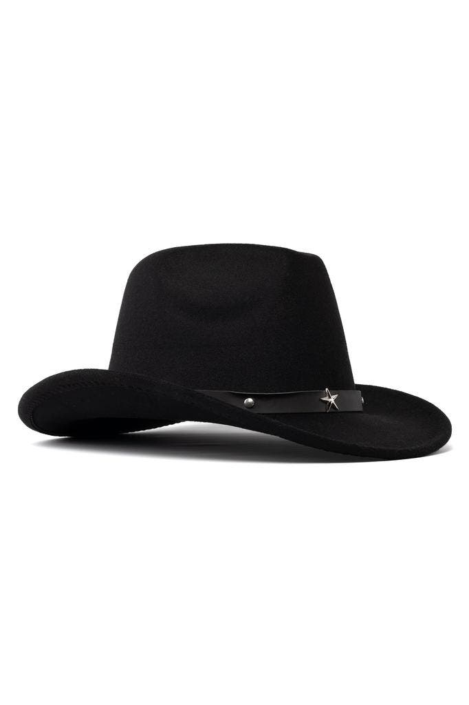 Cowboyhoed Zwart Wolvilt Ster Zwarte Cowboy Western Hoed Ste, Vêtements | Hommes, Costumes de carnaval & Vêtements de fête, Enlèvement ou Envoi