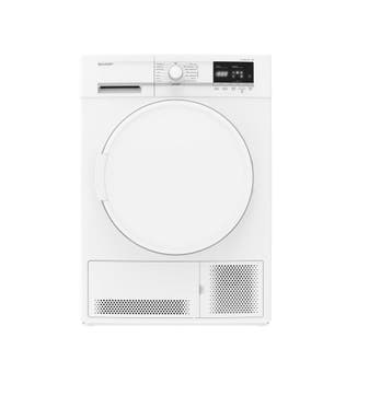 Sharp KDGCB8S7PW9 - Condensdroger - 8 kg - Energieklasse B, Ophalen of Verzenden, Nieuw