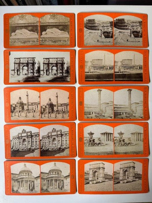 C. Coen and others - Group of 66 stereoview photographs of, Antiek en Kunst, Kunst | Tekeningen en Fotografie