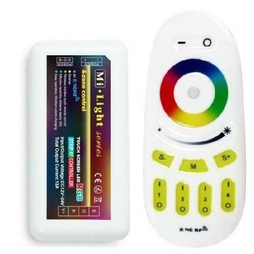 4-zone RGB ledstrip touch RF controller SET (Mi-light, Verzenden