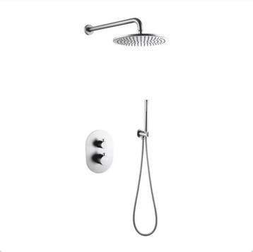 Royal inbouw regendouche set chroom met muursteun KORTING, Verzenden, Nieuw, Overige typen